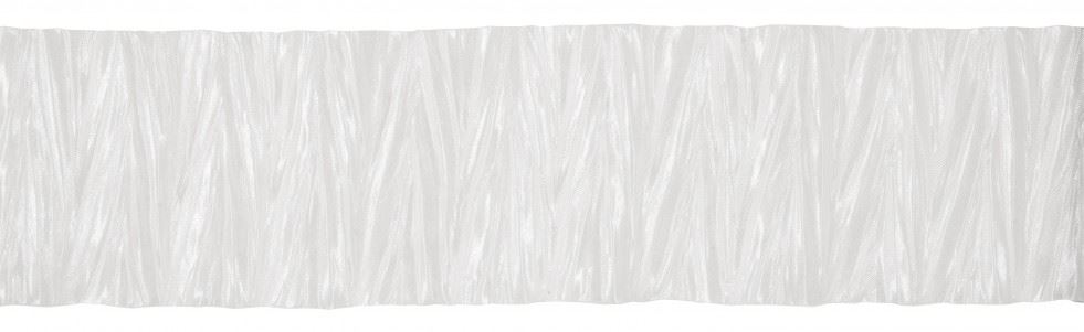 Crinkled Satin Ribbon White