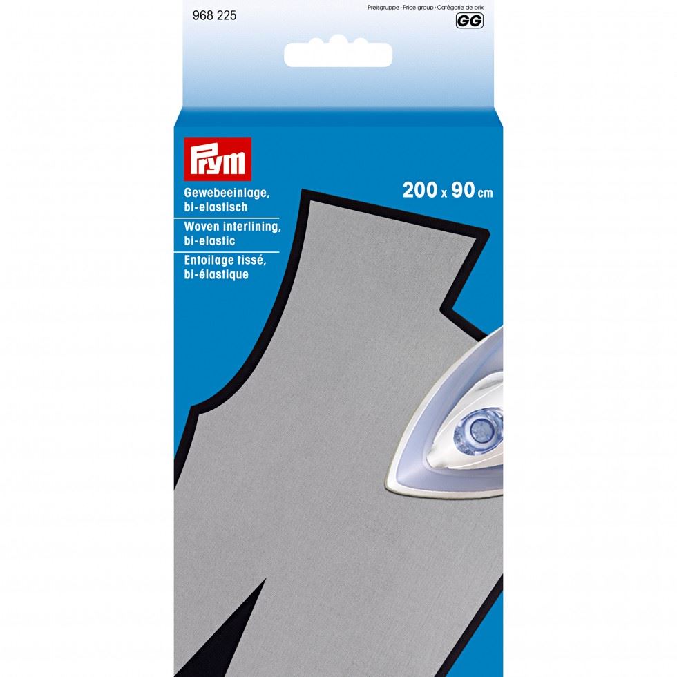 Prym White Woven Iron On Bi Elastic Interfacing