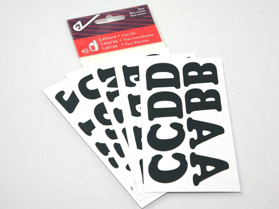 Vinyl Iron On Alphabet Letters Navy Blue