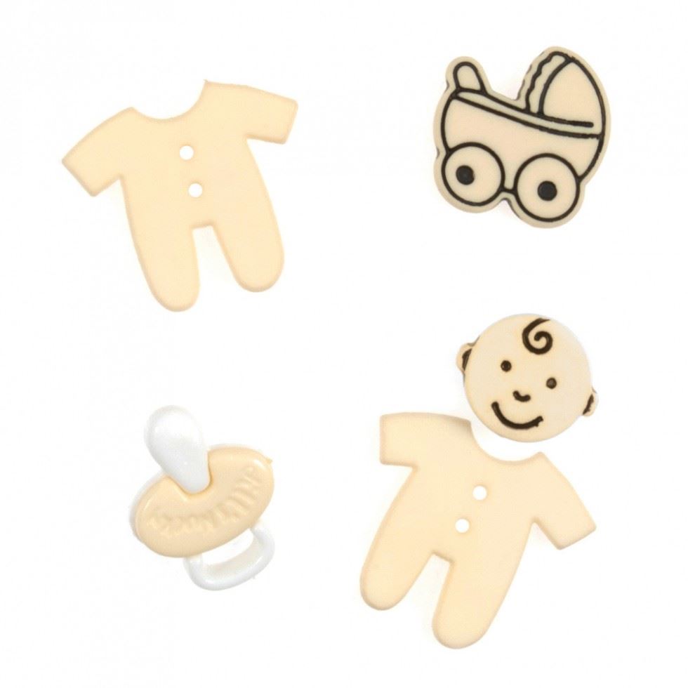 Trimits Baby Novelty Buttons (Value Pack of 5) Yellow
 