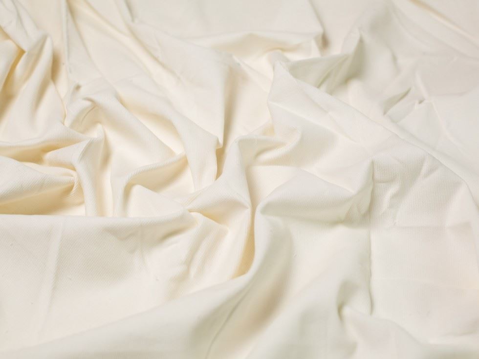 Minerva Core Range Ivory 21 Wale Cotton Needlecord Fabric