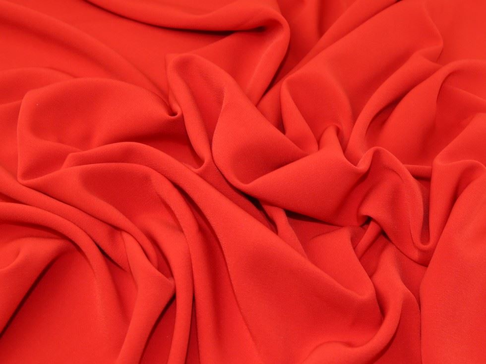 Lady Mcelroy Salsa Red Sydney Four Way Stretch Woven Suiting Fabric