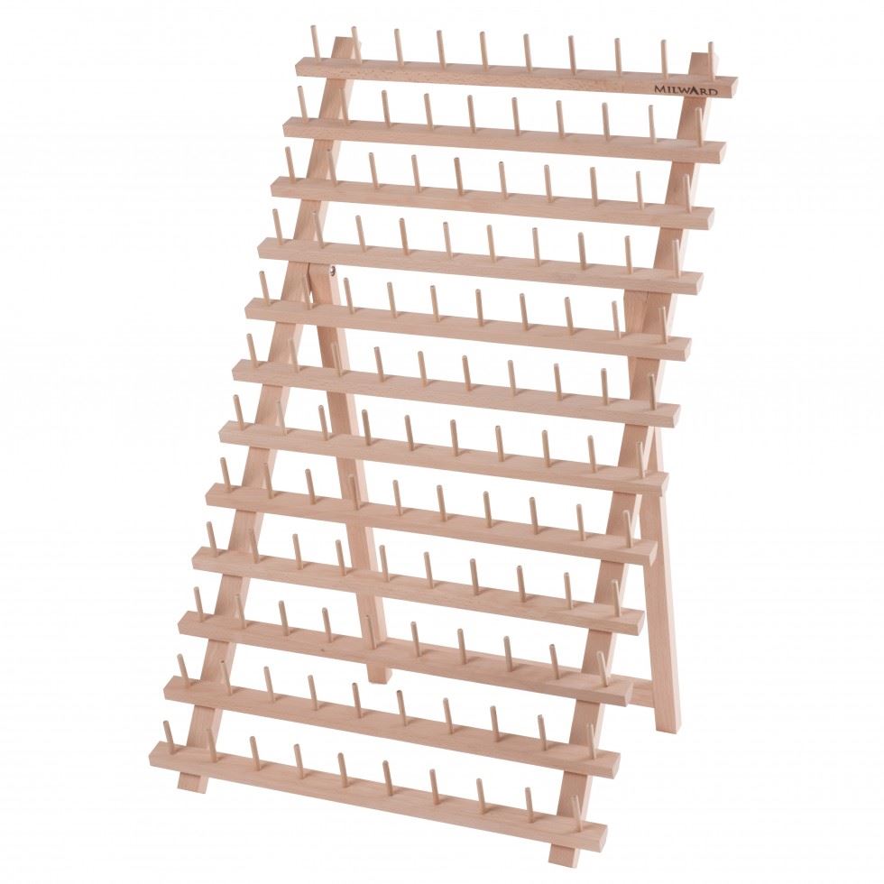 Milward 120 Spool Wood Rack Thread Holder
 