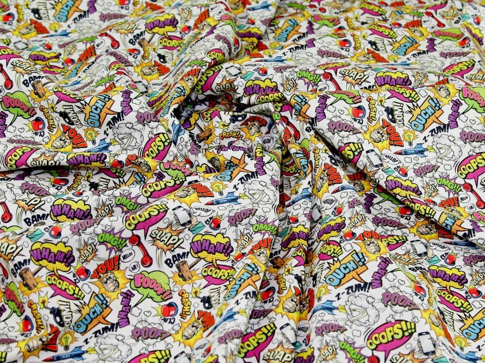 John Louden White 100% Cotton Fabric