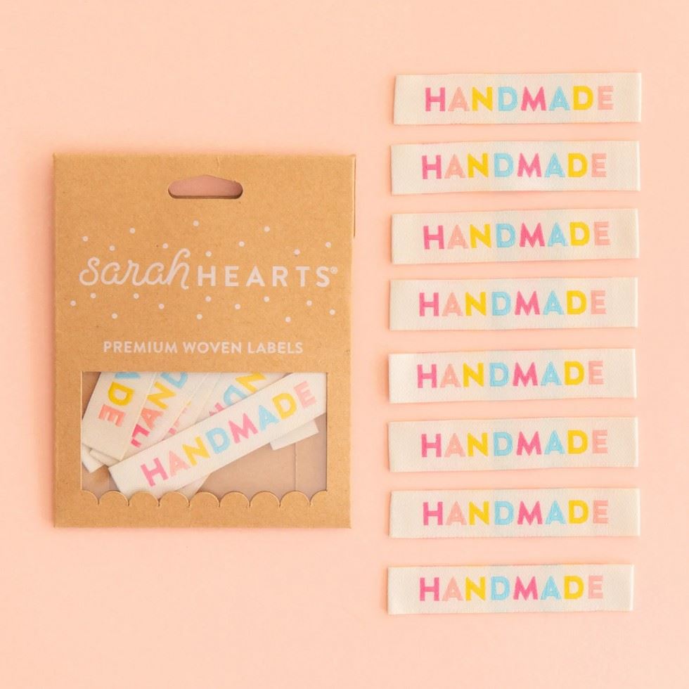 Sarah Hearts Handmade Woven Labels Candy
 