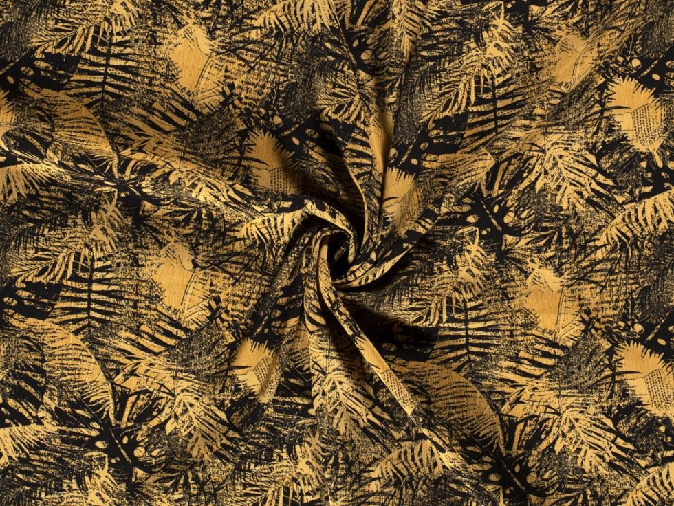 Viscose Crepe Fabric Ochre
 