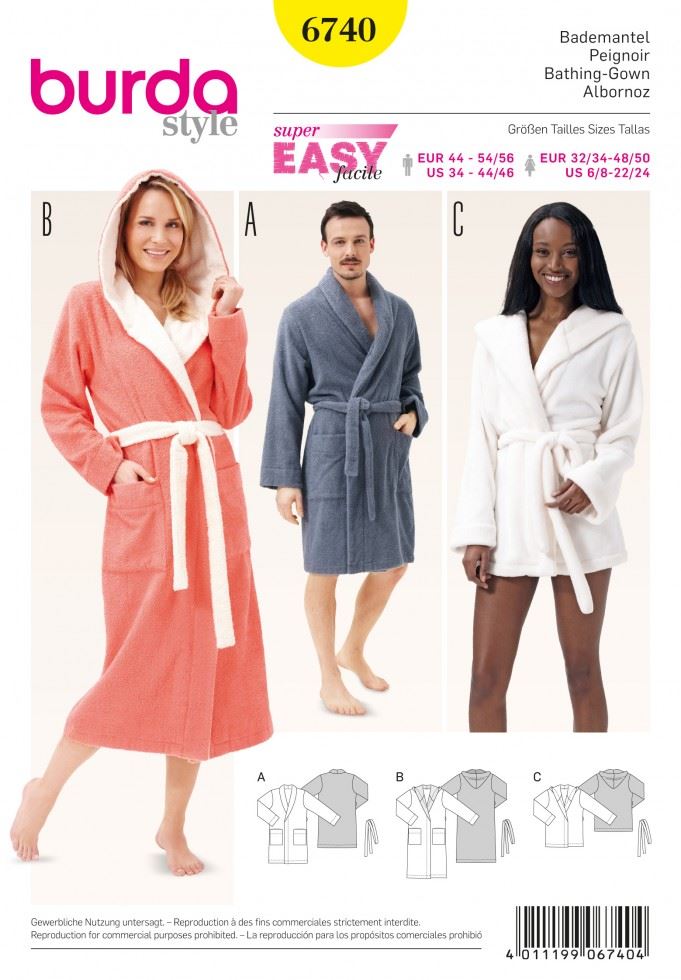 Burda Paper Sewing Pattern 6740
 