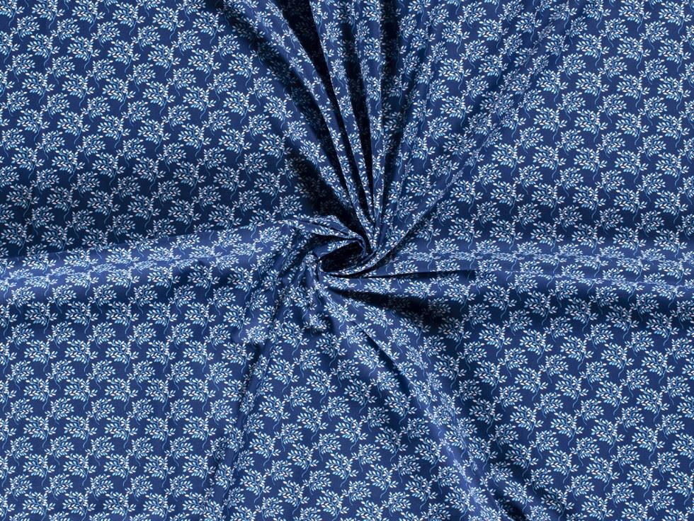 100% Cotton Poplin Fabric Cobalt