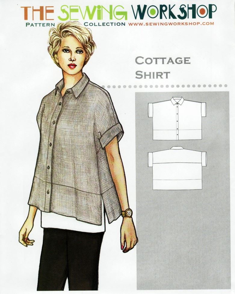 The Sewing Workshop Paper Sewing Pattern Cottage Shirt
 
