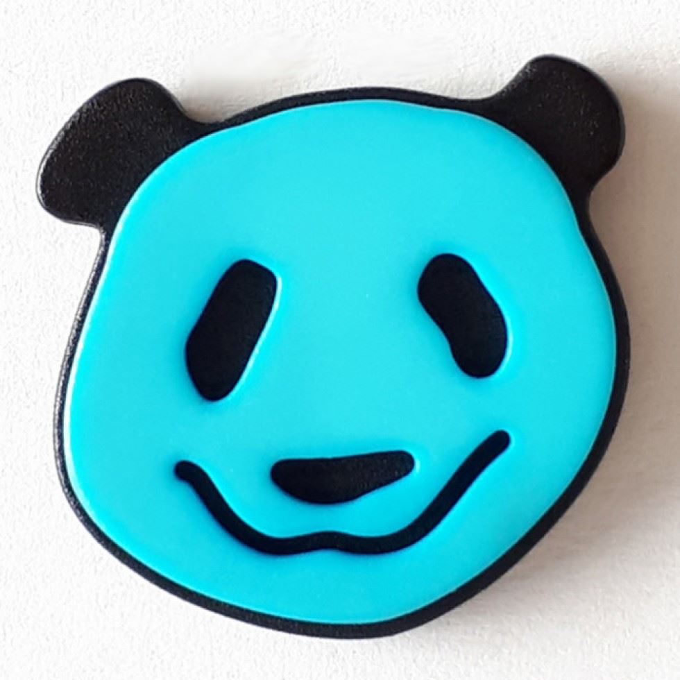 Dill Turquoise Panda Shank Buttons (Value Pack)
