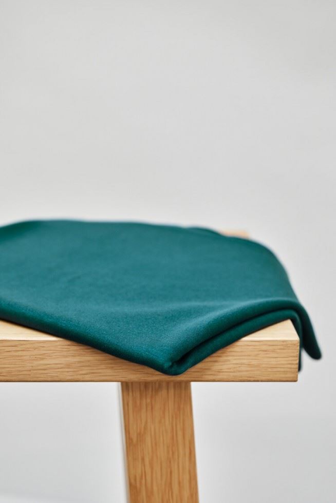 Meet Milk Emerald Two Face Code Interlock Tencel Lyocell Cotton Stretch Knit Fabric