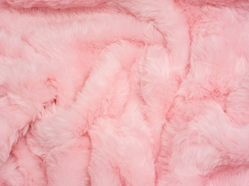 Light Pink Plush Faux Fur Fabric