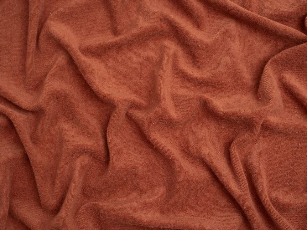 Minerva Core Range One Sided Cotton Towelling Fabric Soft Pink
 