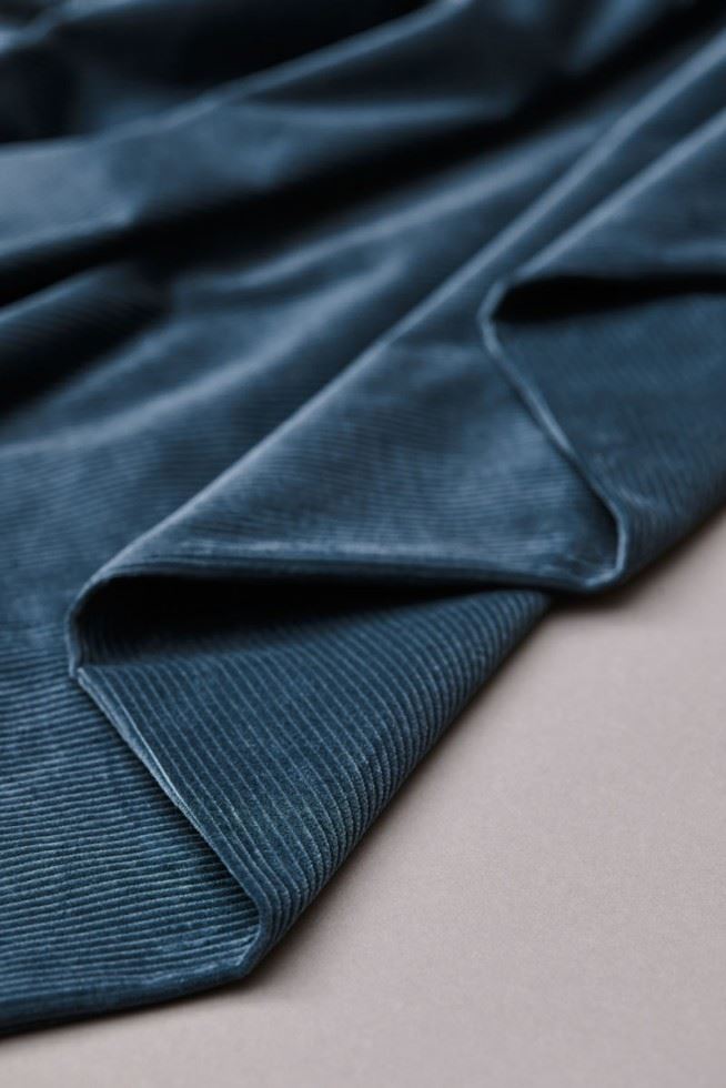Mind The Maker Thunder Organic Kora Stretch Woven Corduroy Fabric