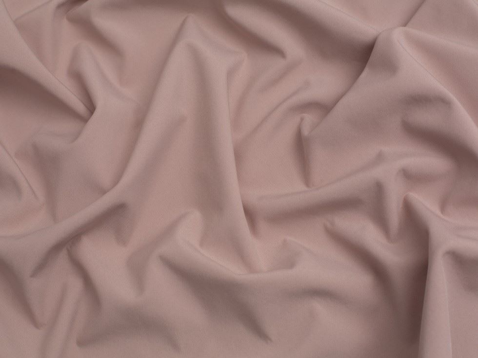 Minerva Core Range Fleece Back Soft Shell Coating Fabric Pale Pink
 