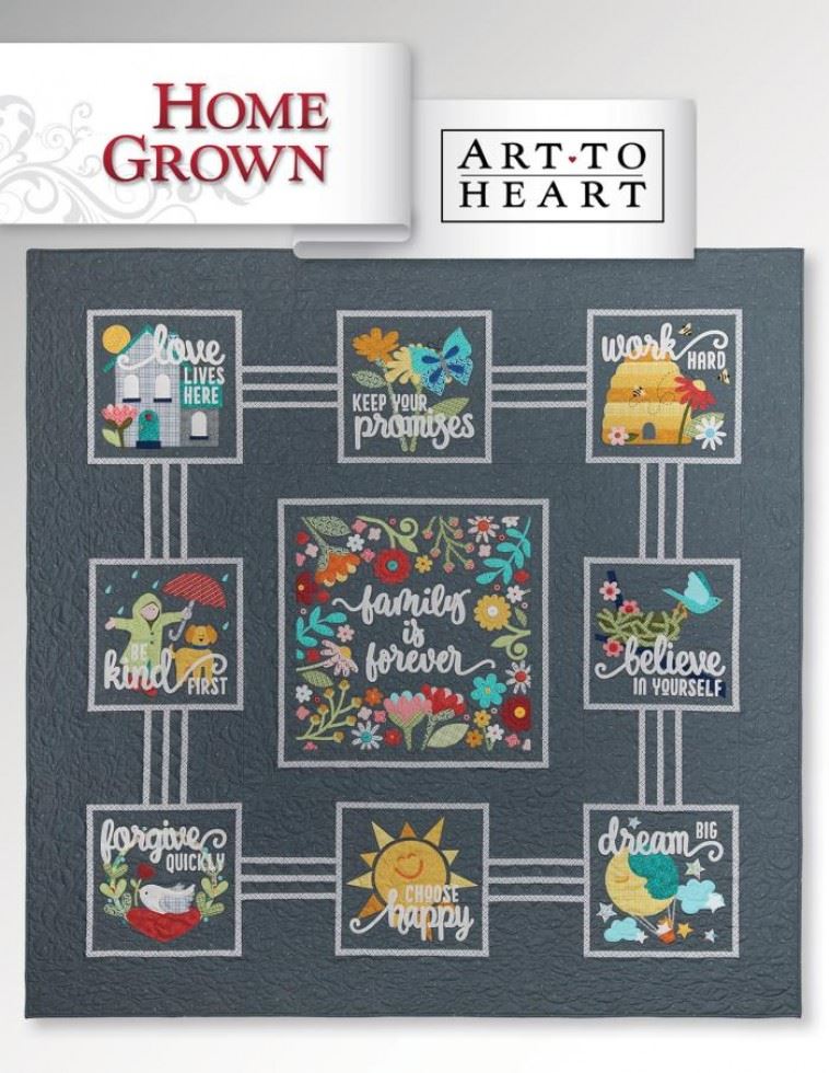Art To Heart Quilting Book Home Grown
 