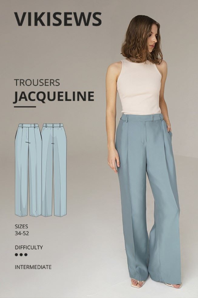 Vikisews Sewing Pattern Jacqueline Trousers