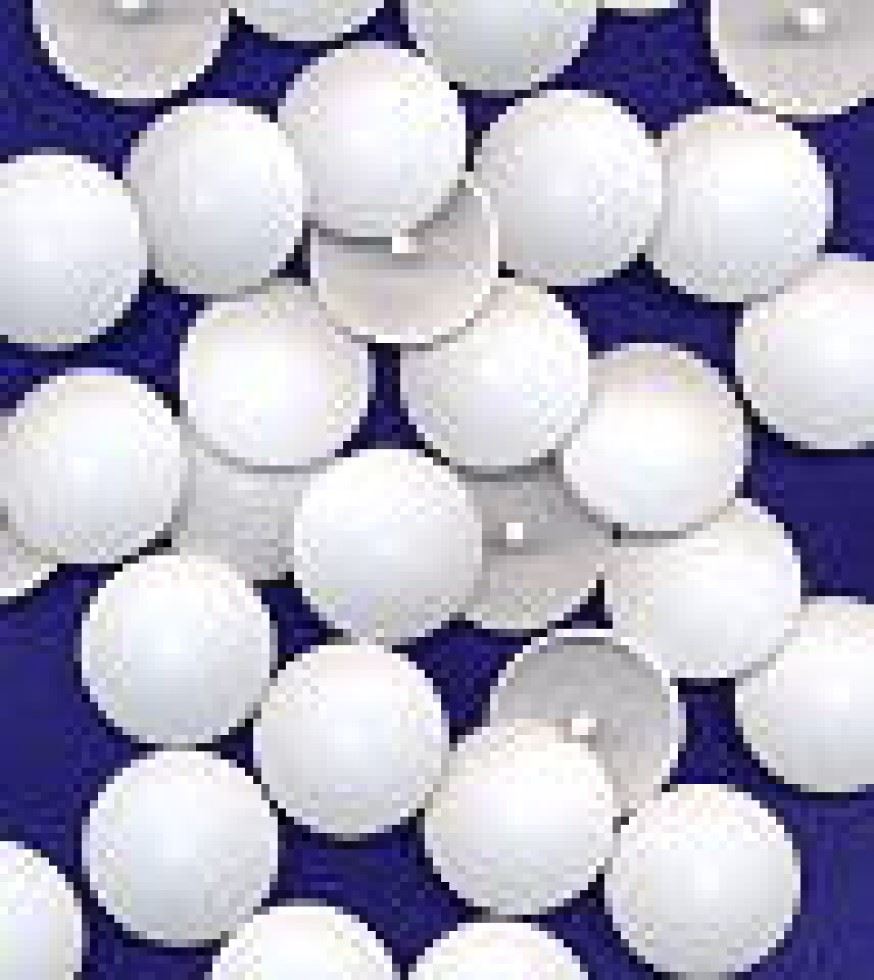 Hemline White Plastic Self Cover Buttons