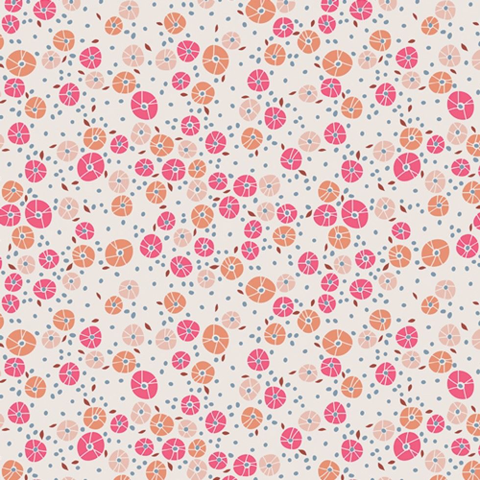 Art Gallery Fabrics Charleston 100% Cotton Poplin Fabric Barnacles Blush