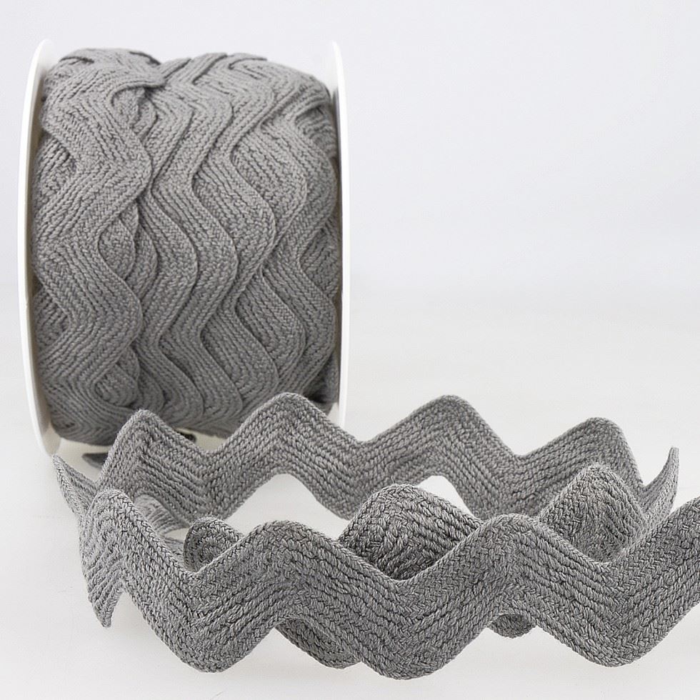 Stephanoise Ric Rac Trim Light Grey