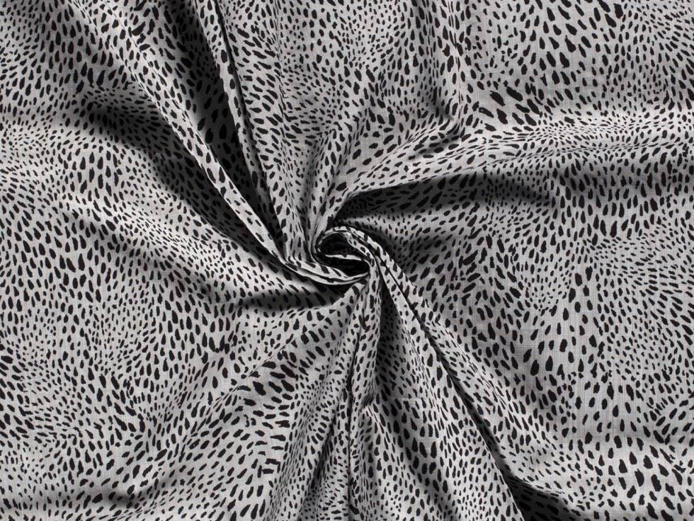 Cotton Viscose Linen Look Fabric Grey
 