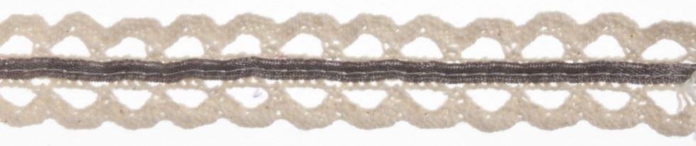 Essential Trimmings Silver Cotton Lace Trim