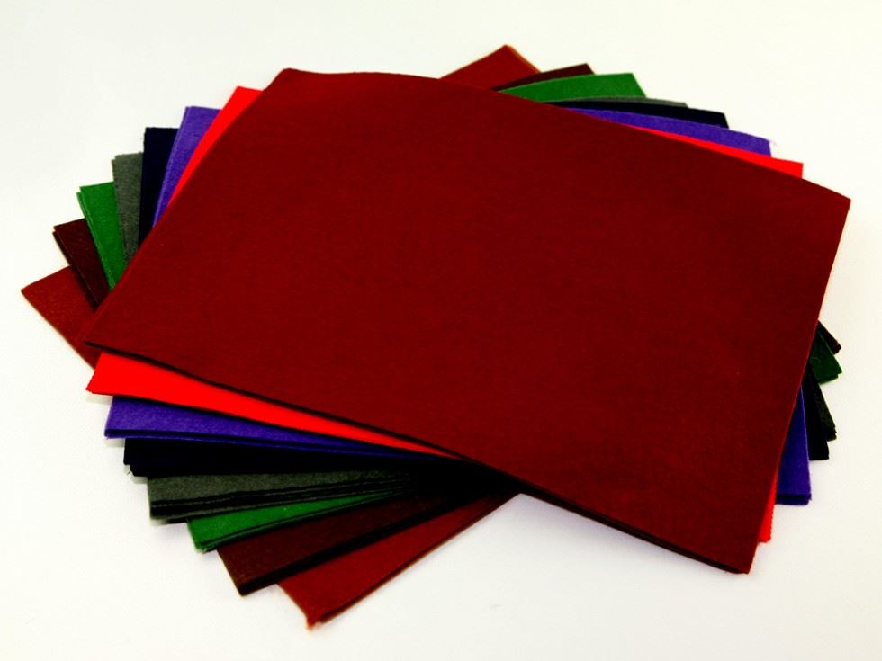 Acrylic Felt Fabric Packs Dark Assorted