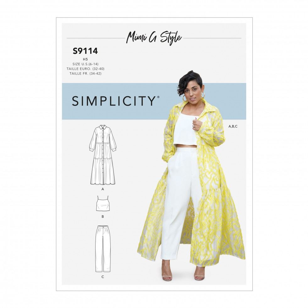 Minerva Sewing Pattern 9114 Simplicity Simplicity-9114-H5