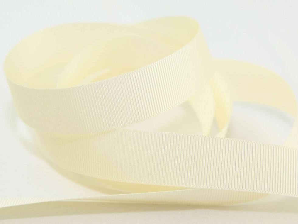 Berisfords 9607 Ivory Grosgrain Ribbon