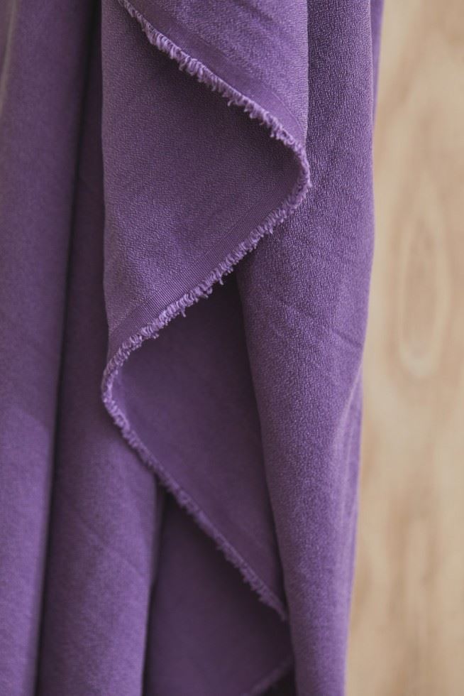 Meet Milk Mauve Tencel Lyocell Crispy Crepe Fabric