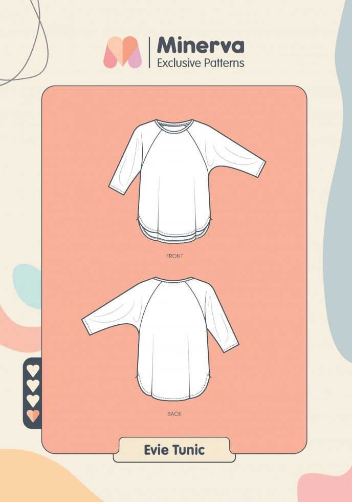 Minerva Exclusive Paper Sewing Pattern Evie Tunic Minerva Exclusive Paper Sewing Pattern Evie Tunic