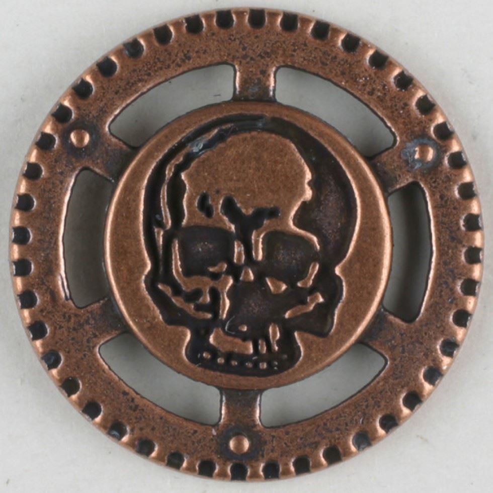 Dill Metal Skull Buttons (Value Pack) - Picture 2 of 3