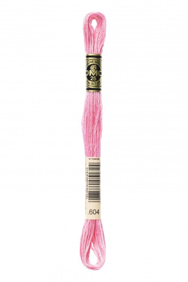Dmc 604 Stranded Cotton Embroidery Thread