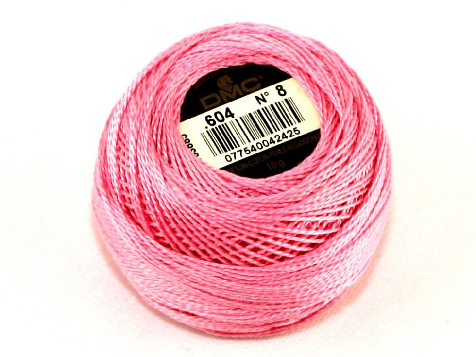 Dmc 604 Size 8 Cotton Perle Thread