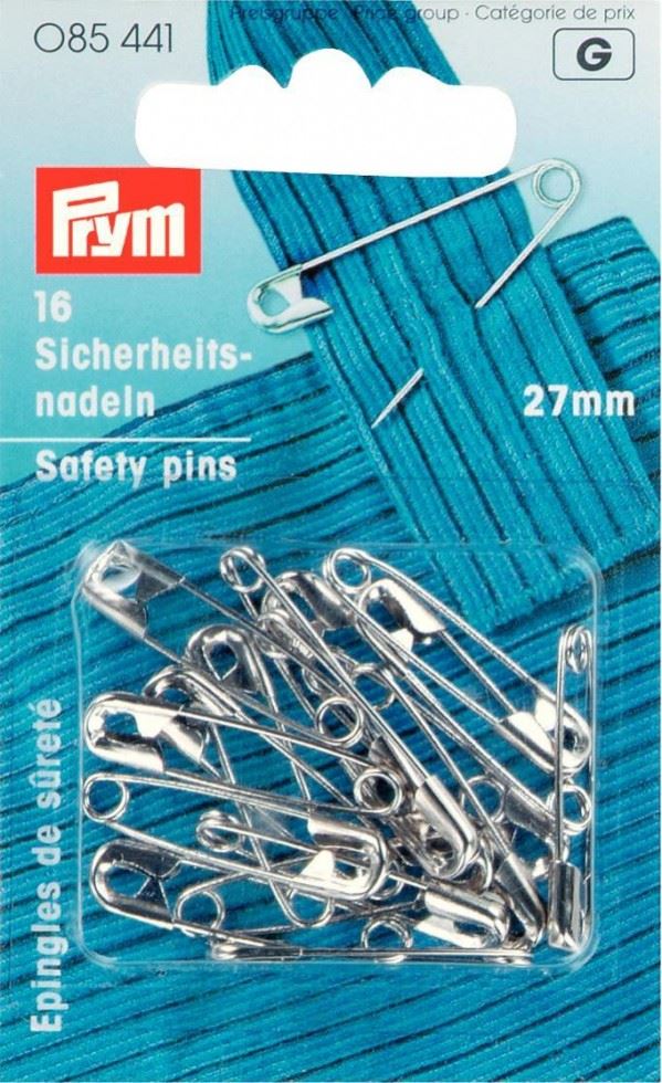 Minerva Safety Pins Silver Prym 85441