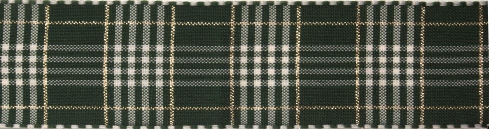 Berisfords Cedar Rustic Plaid Ribbon