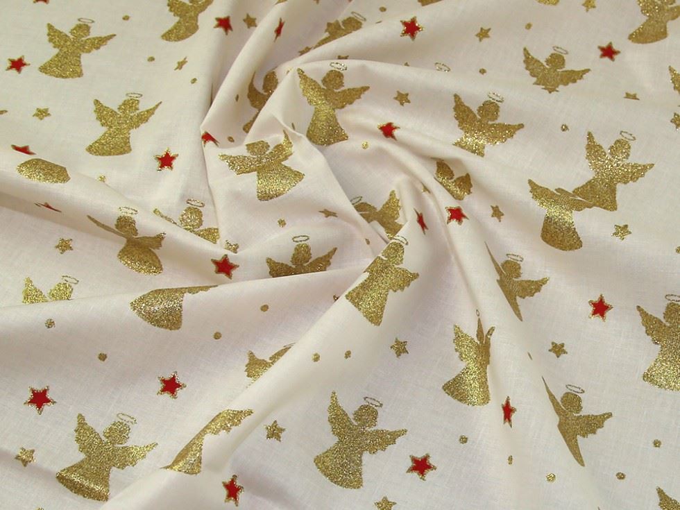 Cream Deadstock 100% Cotton Fabric