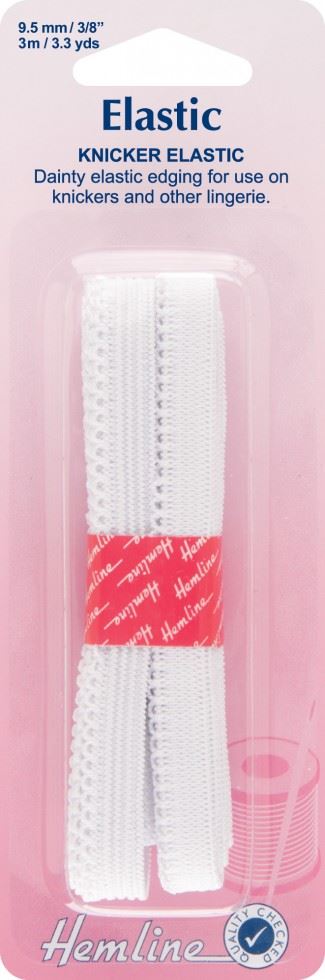 Hemline White Knicker Elastic