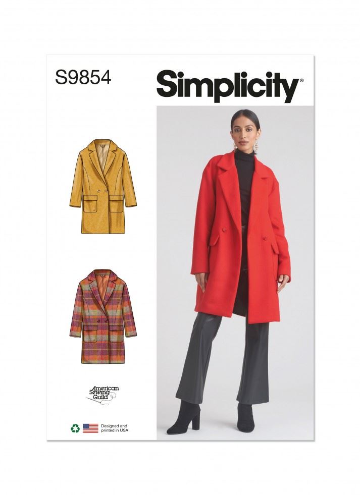 Minerva Sewing Pattern 9854 Simplicity Simplicity-9854-K5