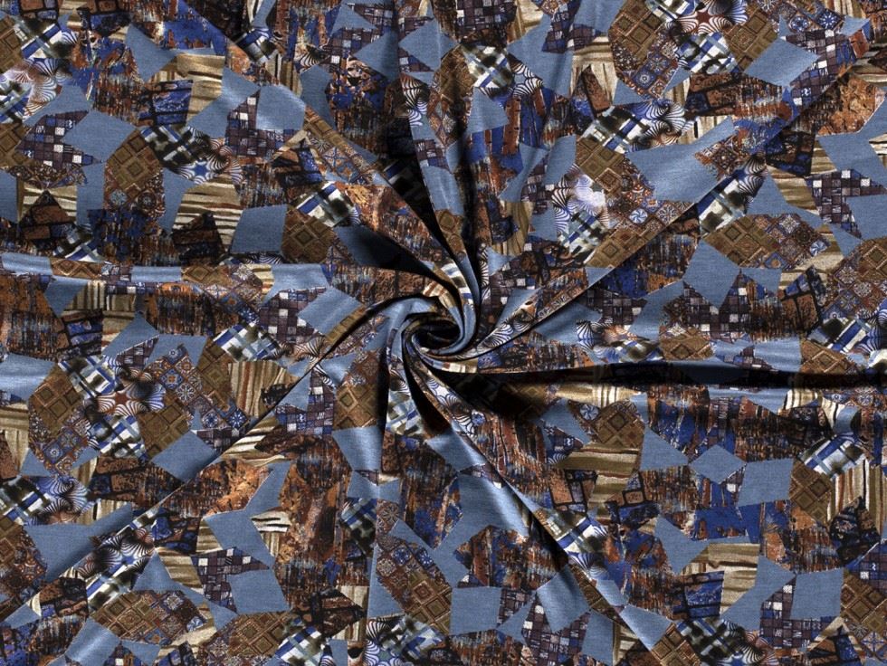 Ponte Roma Double Stretch Knit Fabric Indigo
 