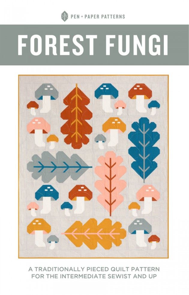 Pen + Paper Quilting Pattern Forest Fungi
 