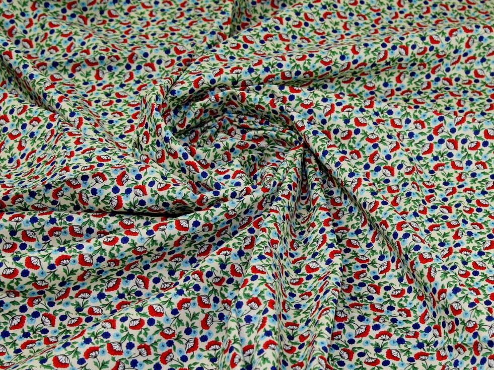 Cream Deadstock 100% Cotton Poplin Fabric