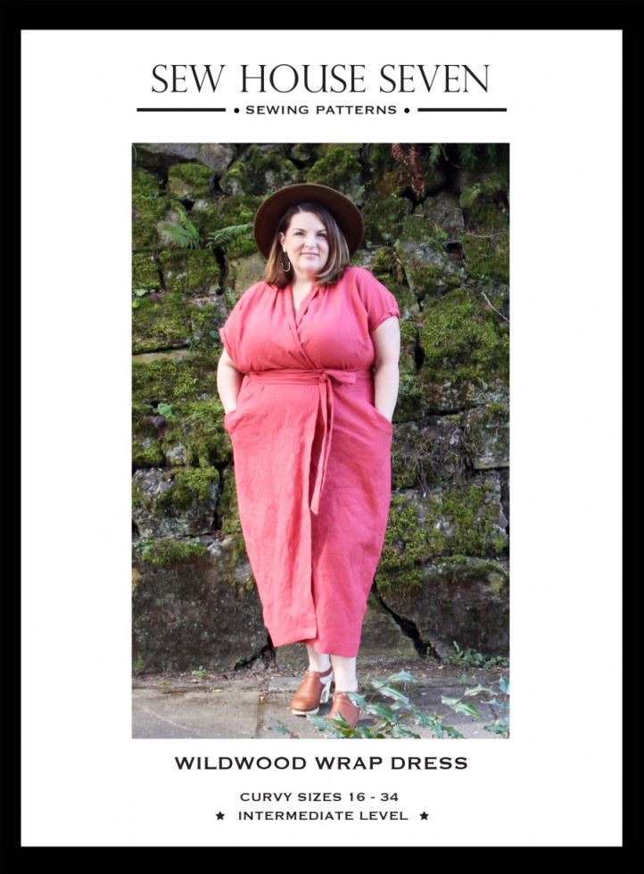 Sew House Seven Paper Sewing Pattern Wildwood Wrap Dress
 