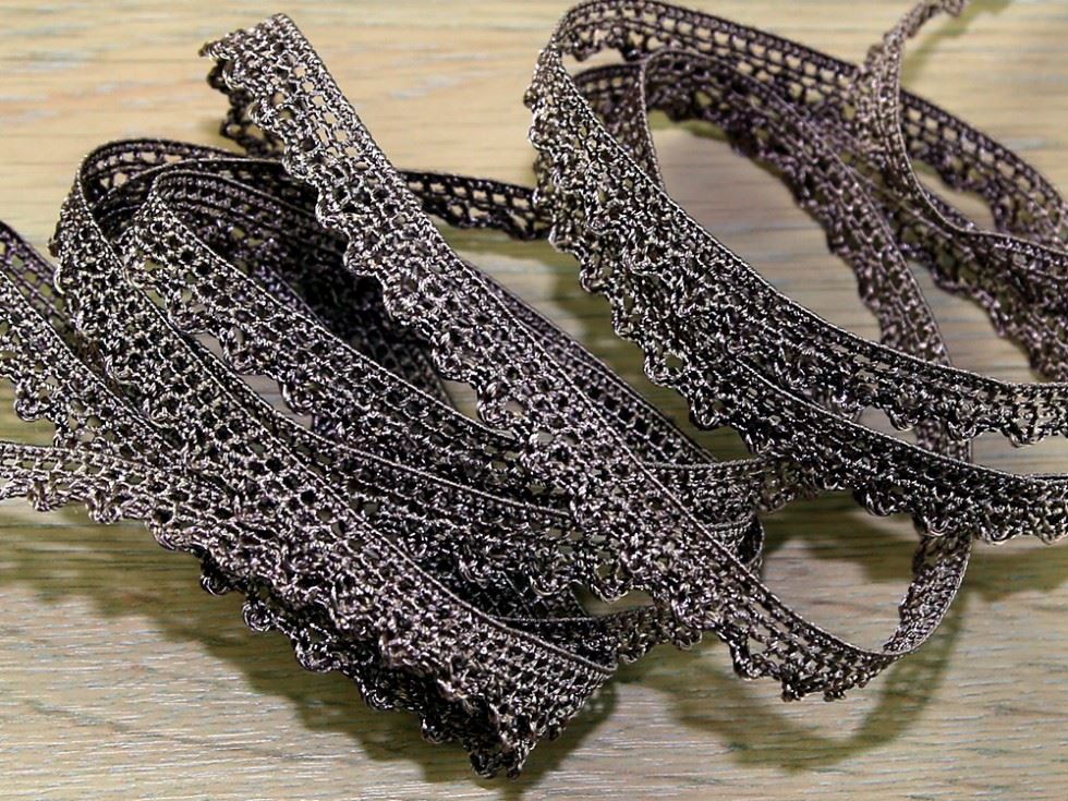 Rayon Edging Lace Trim (Value Roll) Taupe
 