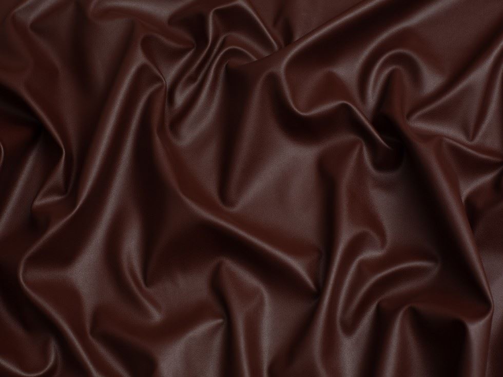 Minerva Core Range Brown Soft Supple Stretch Faux Leather Fabric