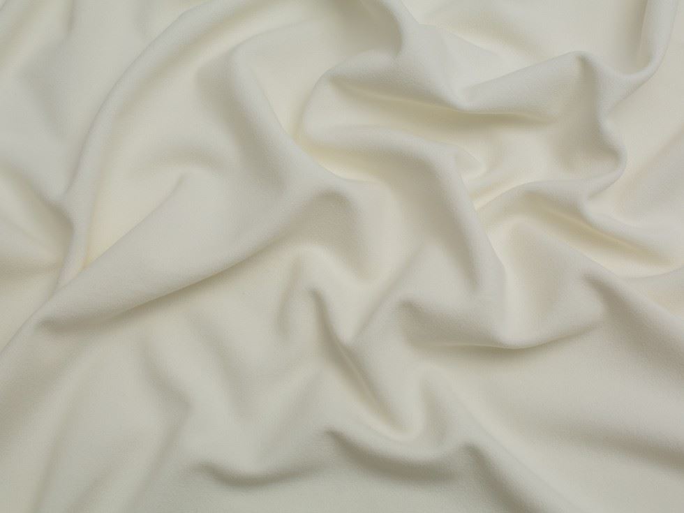 Minerva Core Range Ivory Heavy Scuba Crepe Stretch Knit Fabric