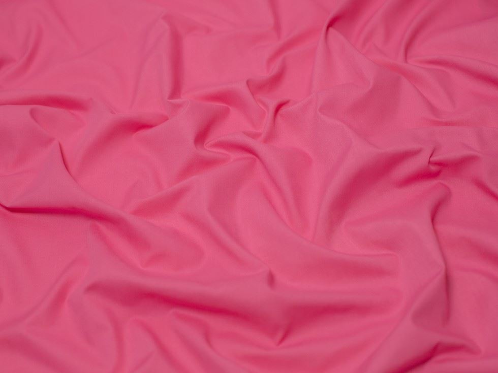 Minerva Core Range Fuchsia Pink Poly Cotton Poplin Fabric