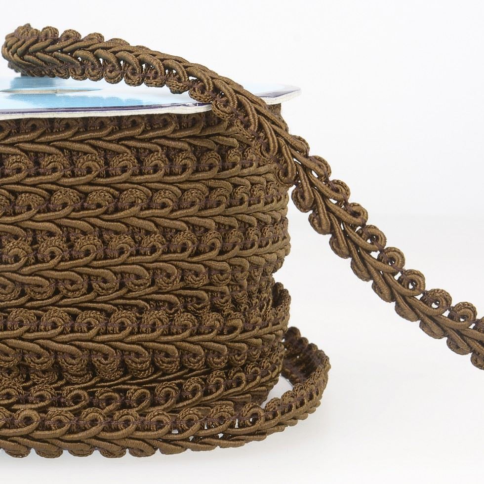 Stephanoise Gimp Braid Trim Dark Brown
 