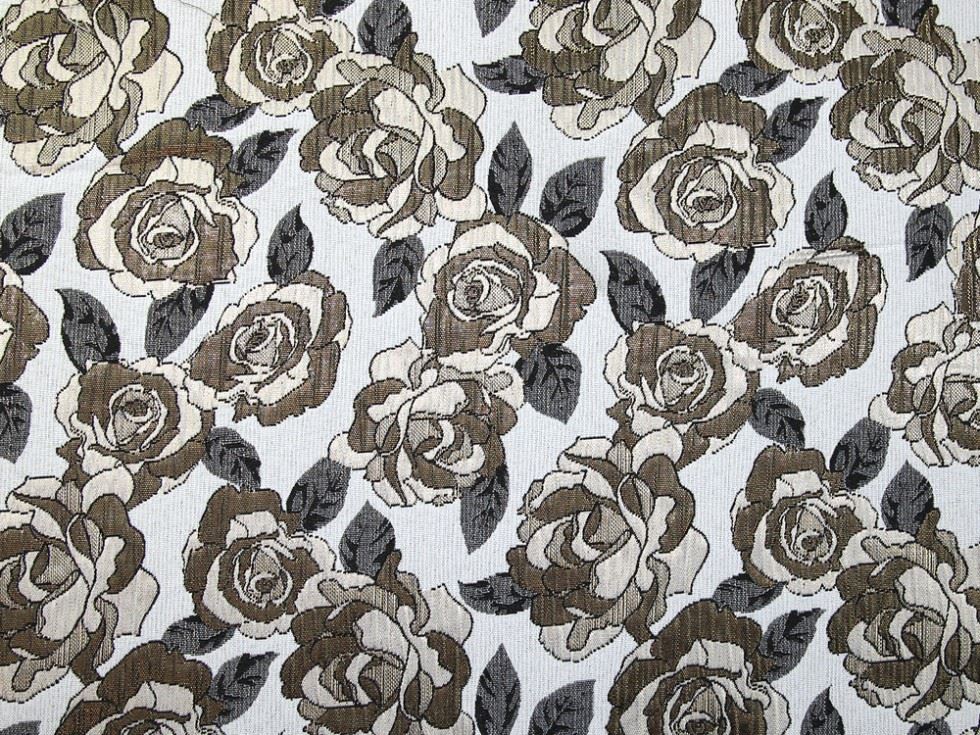 Gold Deadstock Metallic Woven Brocade Fabric