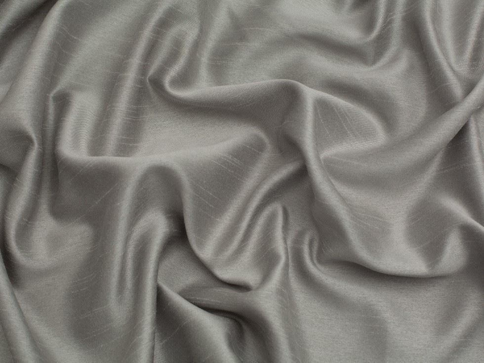 Minerva Core Range Silver Shantung Dupion Fabric